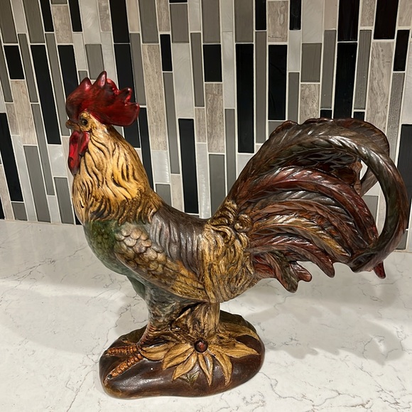 Colorful Rooster Figurine - Picture 2 of 7
